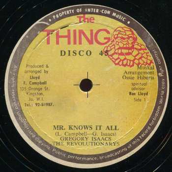 Album The Revolutionaries: Mr. Knows It All