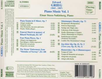 CD Edvard Grieg: Piano Music Vol. 1