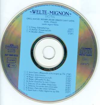 CD Edvard Grieg: Welte-Mignon Digital: Gespielt 1905-1914 / Aufgenommen 1985
