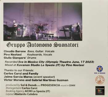 CD Gruppo Autonomo Suonatori: Live in Mexico - June 2023