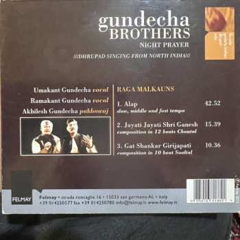 CD Gundecha Brothers: Night Prayer - Dhrupad Singing From North India  DIGI