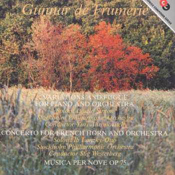 Album Yuri Ahronovitch: Variations And Fugue For Piano And Orchestra / Concerto For French Horn And Orchestra / Musica Per Nove Op. 75