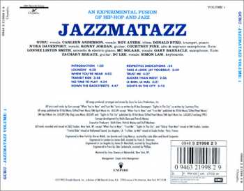 CD Guru: Jazzmatazz Volume: 1