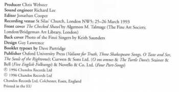 CD Ralph Vaughan Williams: Choral Music