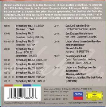 18CD/Box Set Gustav Mahler: Gustav Mahler - Complete Edition LTD