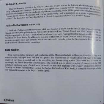 CD Gustav Mahler: Lieder Eines Fahrenden Gesellen - Rückert-Lieder - Kindertotenlieder