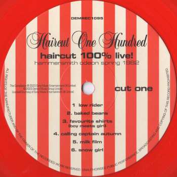 LP Haircut One Hundred: Haircut 100% Live! (Hammersmith Odeon Spring 1982) CLR