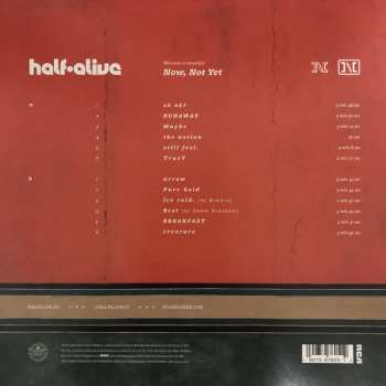 LP half•alive: Now, Not Yet CLR
