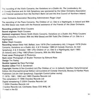 3CD Ulster Orchestra: In Ireland · Orchestral Works By Sir Hamilton Harty