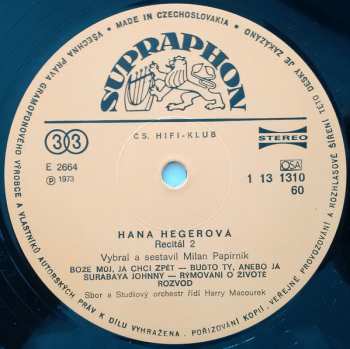 LP Hana Hegerová: Recitál 2