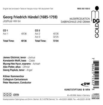 2CD Georg Friedrich Händel: Joshua HWV 64