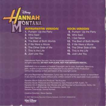 CD Hannah Montana: Disney Karaoke Series: Hannah Montana