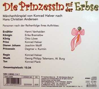 CD Hans Christian Andersen: Die Prinzessin Auf Der Erbse