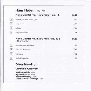 CD Oliver Triendl: Piano Quintets 1 & 2