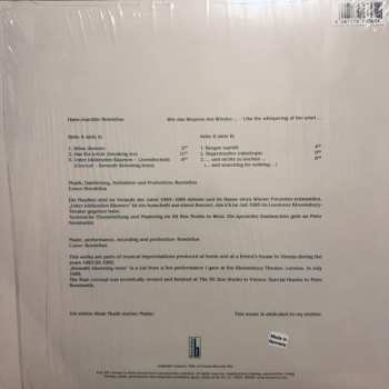 LP Hans-Joachim Roedelius: Wie Das Wispern Des Windes ... / Like The Whispering Of The Wind...