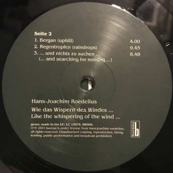 LP Hans-Joachim Roedelius: Wie Das Wispern Des Windes ... / Like The Whispering Of The Wind...