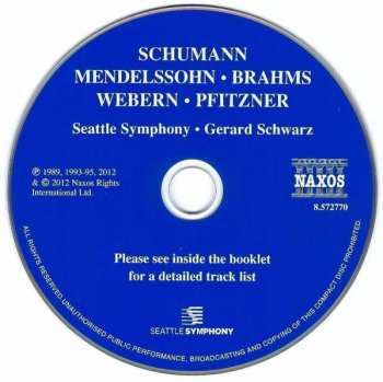 CD Robert Schumann: Symphony In C Major • Konzertstück For Four Horns