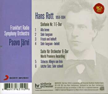 CD Paavo Järvi: Sinfonie Nr. I E-Dur - Suite Für Orchester B-Dur