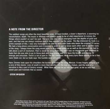 CD Hans Zimmer: Widows (Les Veuves) (Original Motion Picture Soundtrack)
