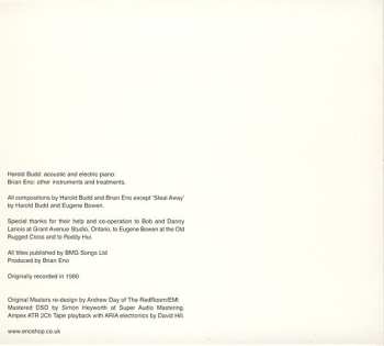 CD Brian Eno: Ambient 2 The Plateaux Of Mirror DIGI