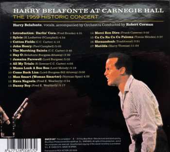 CD Harry Belafonte: Belafonte At Carnegie Hall