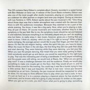 CD Harry Edison And His Orchestra: Sweets