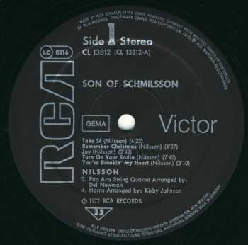 LP Harry Nilsson: Son Of Schmilsson
