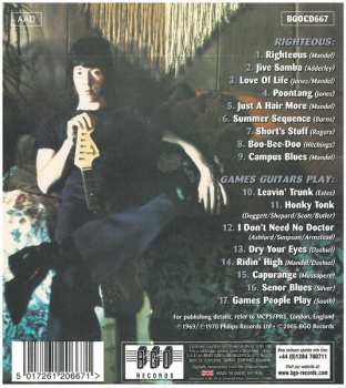 CD Harvey Mandel: Righteous/Games Guitars Play