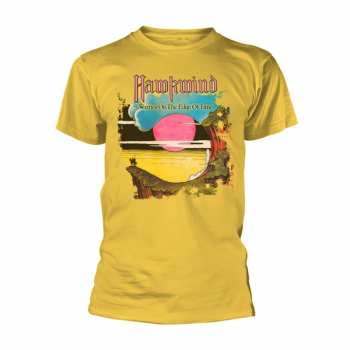 Merch Hawkwind: T-Shirt Warrior On The Edge Of Time (yellow)