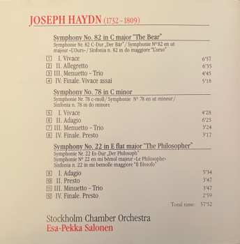CD Esa-Pekka Salonen: Symphonies 22, 78, & 82