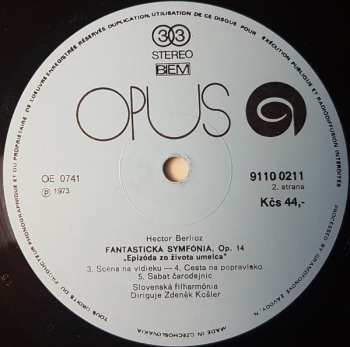 LP Hector Berlioz: Symphonie Fantastique
