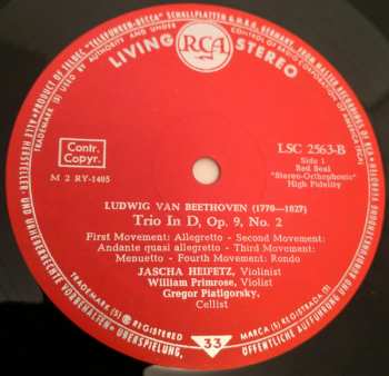 LP Jascha Heifetz: Heifetz/Primrose/Piatigorsky