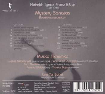 2CD Heinrich Ignaz Franz Biber: Mystery Sonatas - Rosenkranzsonaten