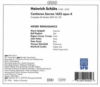 2CD Heinrich Schütz: Cantiones Sacrae