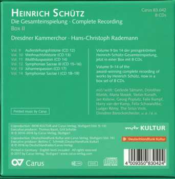 8CD/Box Set Heinrich Schütz: Die Gesamteinspielung, Box II