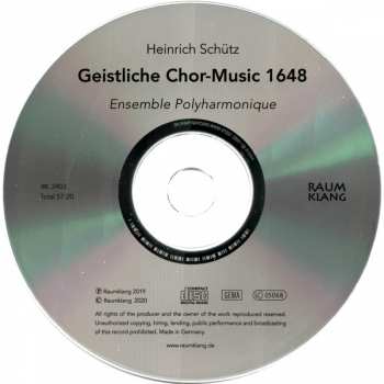 CD Heinrich Schütz: Geistliche Chor-Music 1648