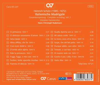 CD Heinrich Schütz: Italienische Madrigale