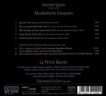 CD Sigiswald Kuijken: Musikalische Exequien