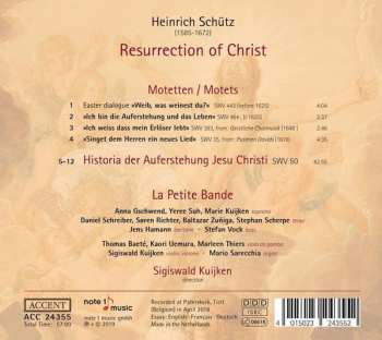CD Sigiswald Kuijken: Resurrection Of Christ - Auferstehungshistorie SWV 50 - Ostermotetten