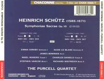 2CD Heinrich Schütz: Symphoniae Sacrae Op. 10