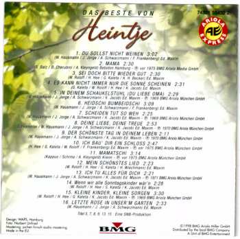 CD Heintje: Uwe Hübner Präsentiert: Das Beste Von Heintje