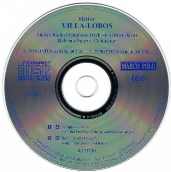 CD Slovak Radio Symphony Orchestra: Symphony No. 6; Ruda "Dio D'amore", Symphonic Poem And Ballet