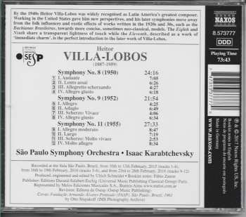 CD Heitor Villa-Lobos: Symphonies Nos. 8, 9 And 11
