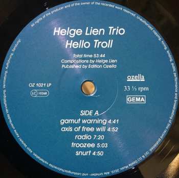 LP Helge Lien Trio: Hello Troll