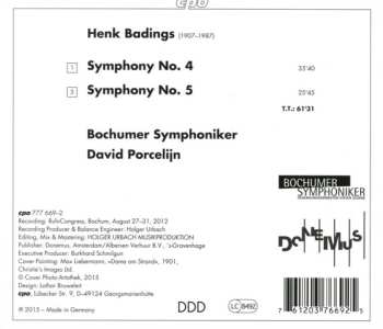 CD Bochumer Symphoniker: Symphonies 4 & 5