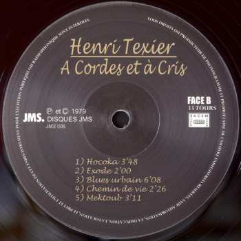 LP Henri Texier: A Cordes Et A Cris