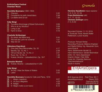 CD Vitezslava Kapralova: Entarteopera Festival - Kammermusik, Lieder