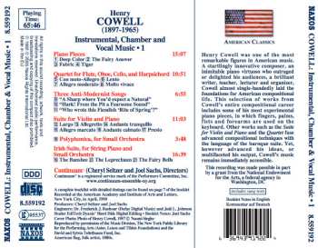 CD Continuum: A Continuum Portrait • 1 (Quartet For Flute, Oboe, Cello And Harpsichord / Suite For Violin And Piano / Songs And Piano Pieces / Polyphonica • Irish Suite)