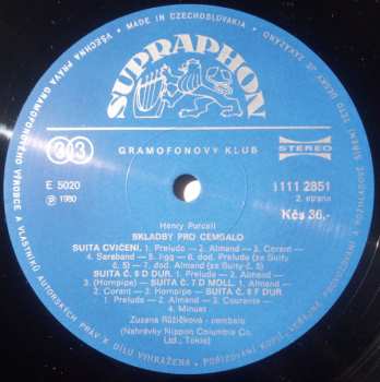 2LP Henry Purcell: The Complete Works For Harpsichord