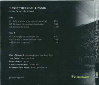 2CD Henry Threadgill's Zooid: In For A Penny, In For A Pound 